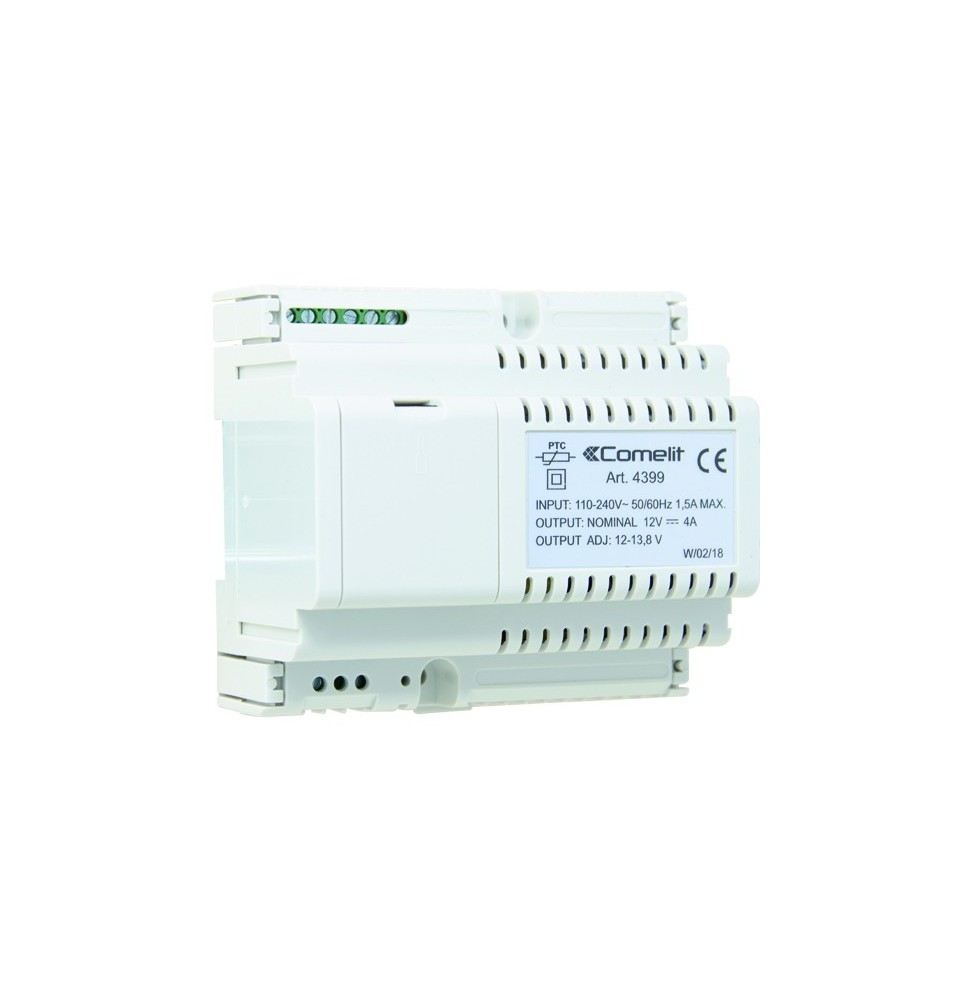 Alimentatore 12Vdc 4A Ingresso 110/240Vac per Sistemi di Videosorveglianza Analogico Comelit 4399.