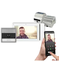 Kit Video monofamiliare Monitor MAXI 7" pulsantiera ULTRA ViP Comelit KVU8507