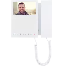 Videocitofono con cornetta da parete Mini bianco Comelit 6701W/8 con 8 pulsanti