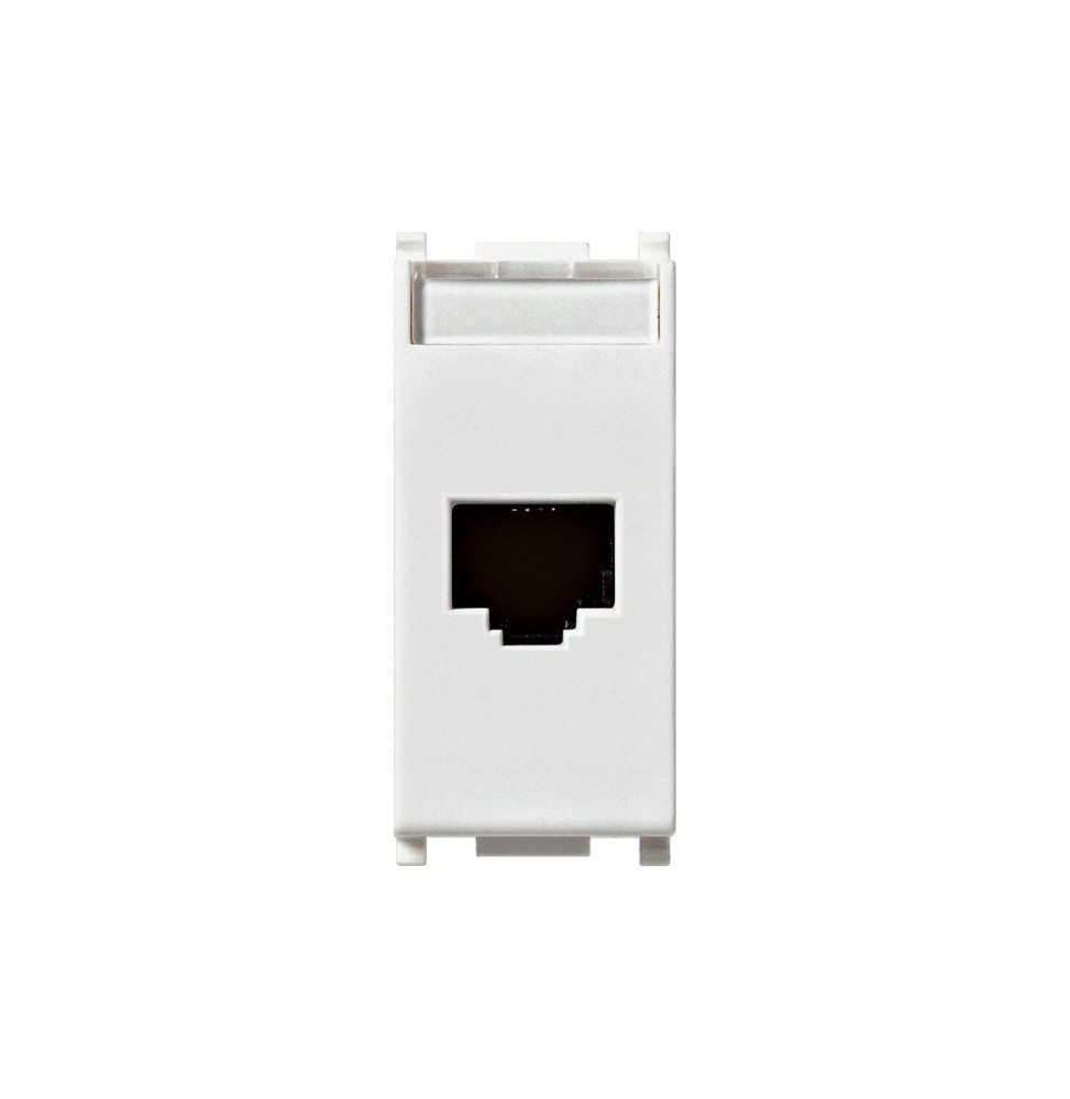 Presa di rete categoria 5E RJ45 Vimar Plana Netsafe UTP bianca 14339.11
