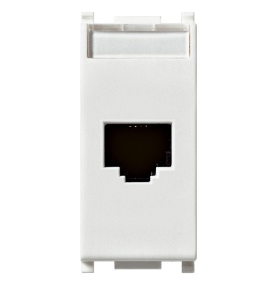 Presa di rete categoria 5E RJ45 Vimar Plana Netsafe UTP bianca 14339.11
