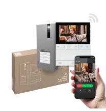 Kit Video WiFi monofamiliare pulsantiera Quadra e Monitor Vivavoce Comelit PL8451V