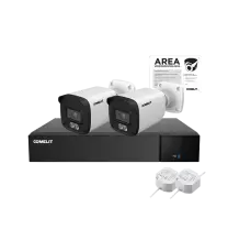 Kit Videoregistratore 4K con 4 Ingressi e 2 Telecamere Comelit AHKIT004N05B