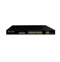 Switch di rete 16 porte PoE + 4 porte combo + 2 porte GE Comelit IPSWP22N01A.