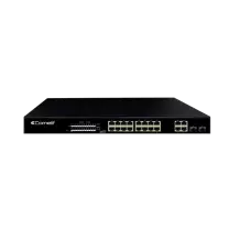 Switch di rete 16 porte PoE + 4 porte combo + 2 porte GE Comelit IPSWP22N01A.