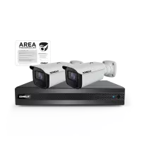 Kit videoregistratore NVR 8 canali con 2 telecamere Comelit IPKIT008N05PB