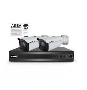 Kit videoregistratore NVR 8 canali con 2 telecamere Comelit IPKIT008N05PB