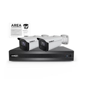 Kit videoregistratore NVR 8 canali con 2 telecamere Comelit IPKIT008N05PB