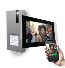 Kit videocitofonico IP serie VIP Pulsantiera Quadra Wi-Fi Comelit KVQ8570