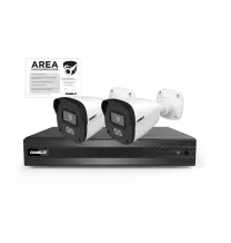 Kit videoregistratore IP NVR 4 canali con 2 telecamere Comelit IPKIT004N05PB