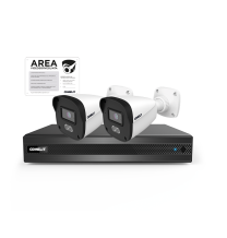 Kit videoregistratore NVR 4 canali con 2 telecamere Comelit IPKIT004N05PB