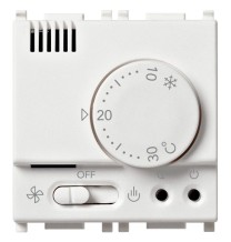 Termostato elettronico Vimar Plana 230V con interruttore on off bianco 14440