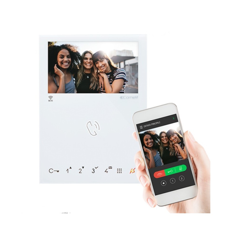 Videocitofono Comelit Wi-fi Simplebus 2 Vivavoce Comelit 6741W Videocitofono Comelit Wi-fi Simplebus 2 Vivavoce Comelit 6741W