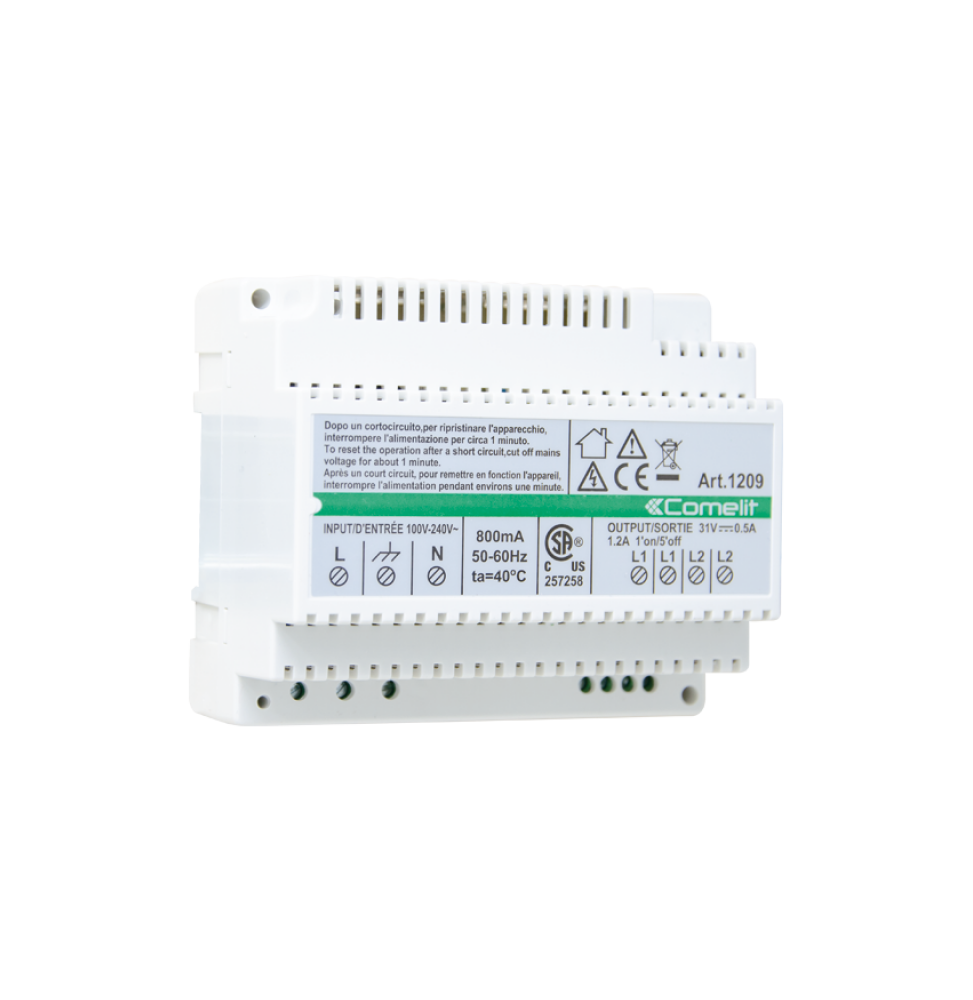 Alimentatore per Kit Audio/Video Comelit SIMPLEBUS2 1209