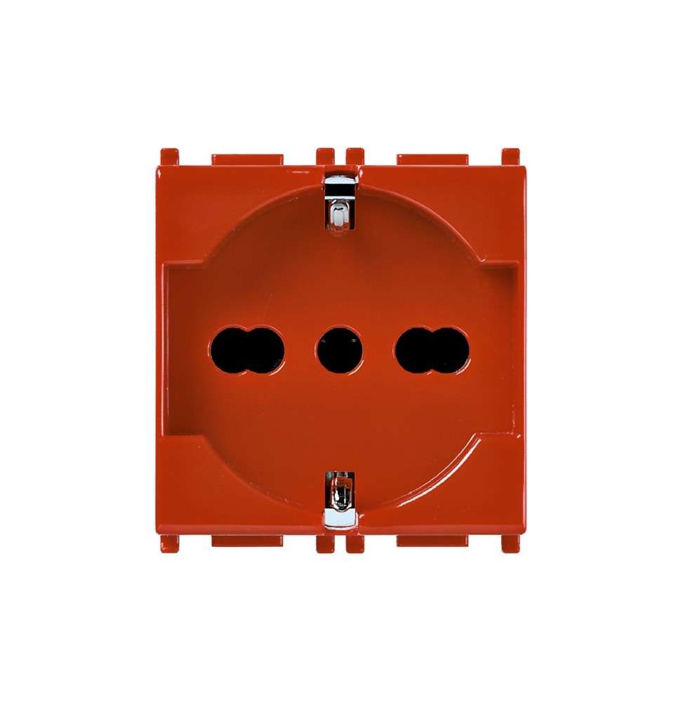 Presa universale Trivalente Vimar Plana 2P+T 16A Rossa 14210.R