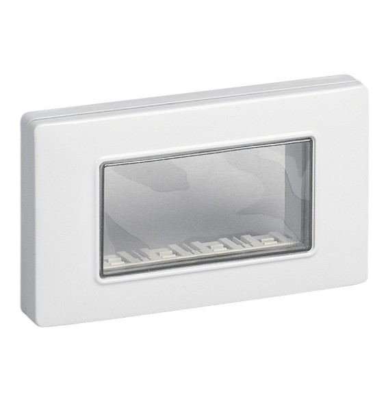 Calotta IP55 4 moduli con viti Vimar Eikon, Arke' e Plana 14944.01