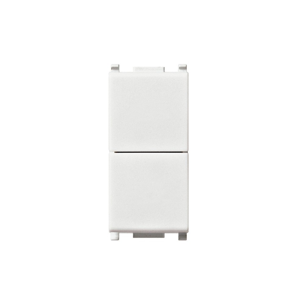 Doppio pulsante indipendente Vimar Plana 1P NO+NO10A  bianco 14066
