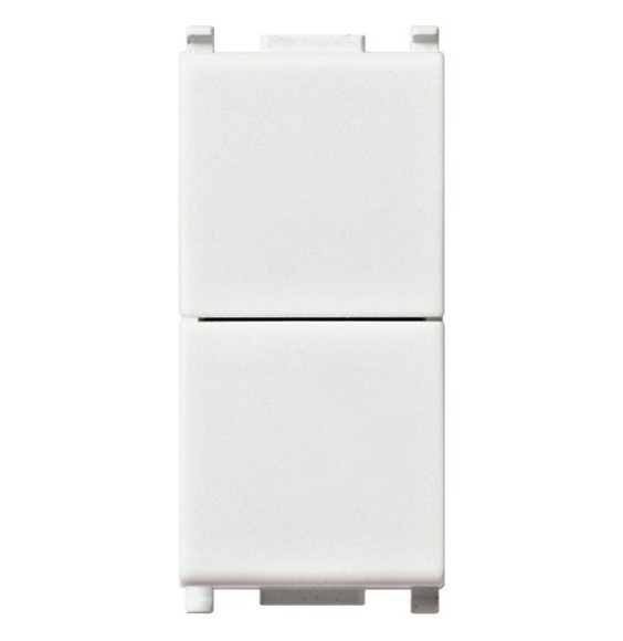 Doppio pulsante indipendente Vimar Plana 1P NO+NO10A  bianco 14066