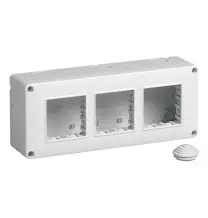 Scatola da parete IP40 6 moduli Vimar Eikon Plana Arke' 14813