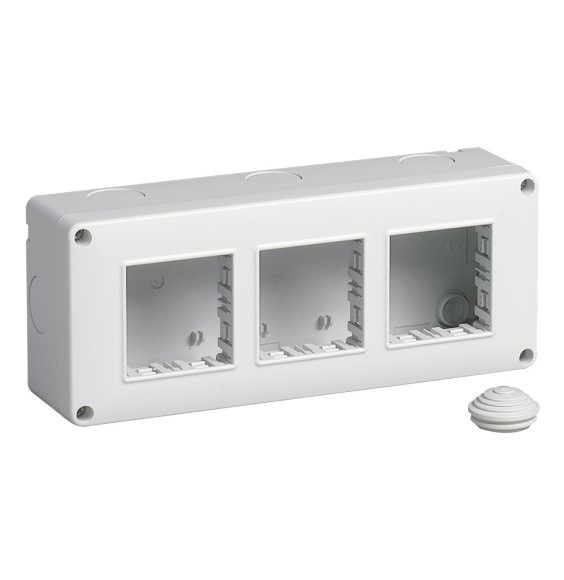 Scatola da parete IP40 6 moduli Vimar Eikon Plana Arke' 14813