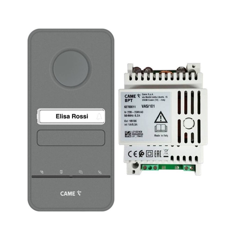 Kit citofono base per posto esterno fino a 4 chiamate Free LHS A sistema X1 con alimentatore BPT