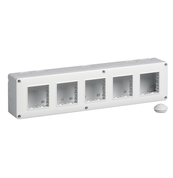 Scatola da parete IP40 10 moduli Vimar Eikon Plana Arke' 14815
