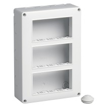 Scatola da parete IP40 12 moduli disposti su tre file Vimar 14833