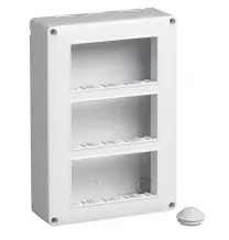 Scatola da parete IP40 12 moduli disposti su tre file Vimar 14833