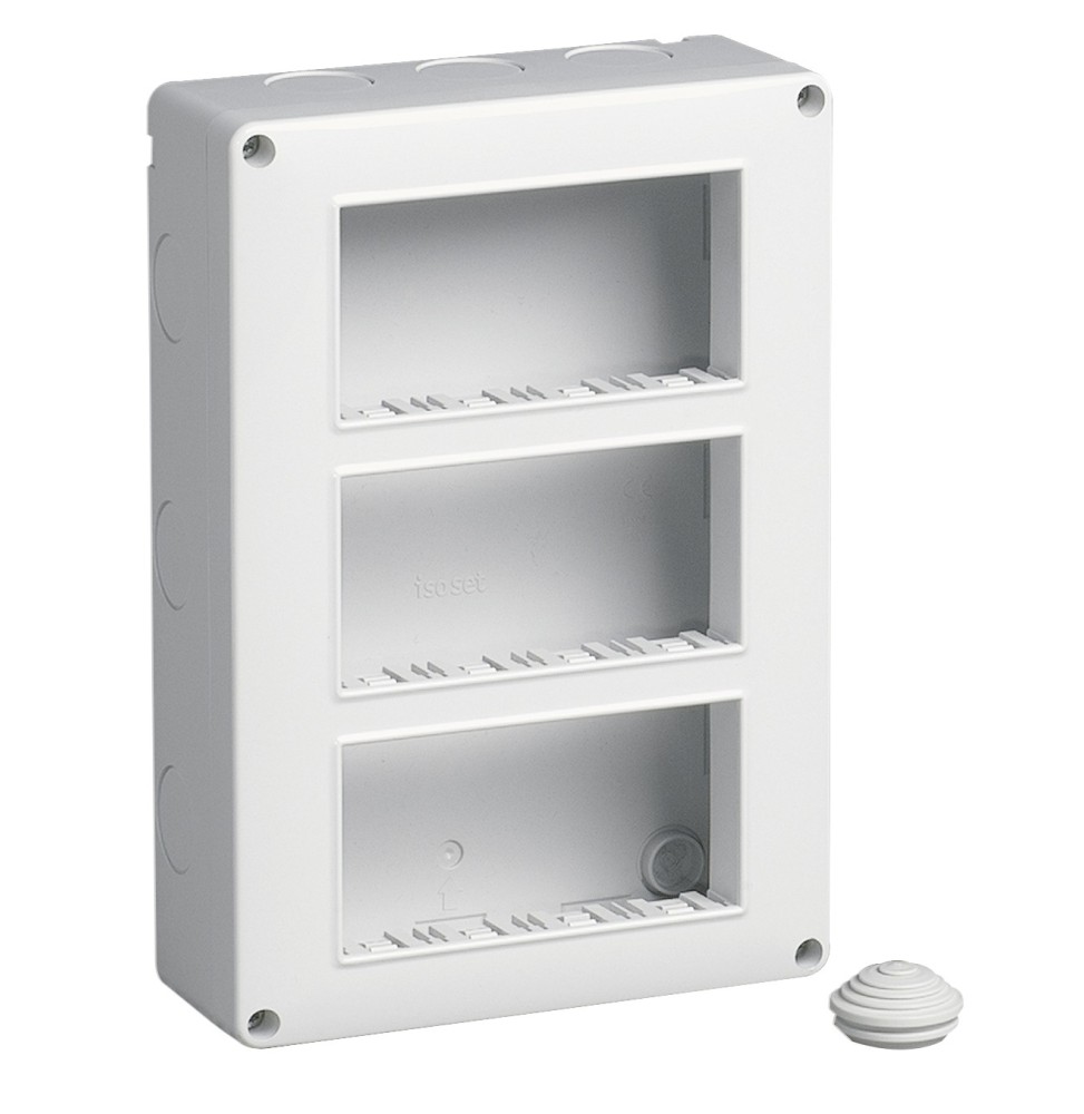 Scatola da parete IP40 12 moduli disposti su tre file Vimar 14833