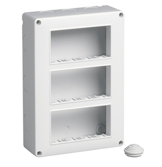 Scatola da parete IP40 12 moduli disposti su tre file Vimar 14833