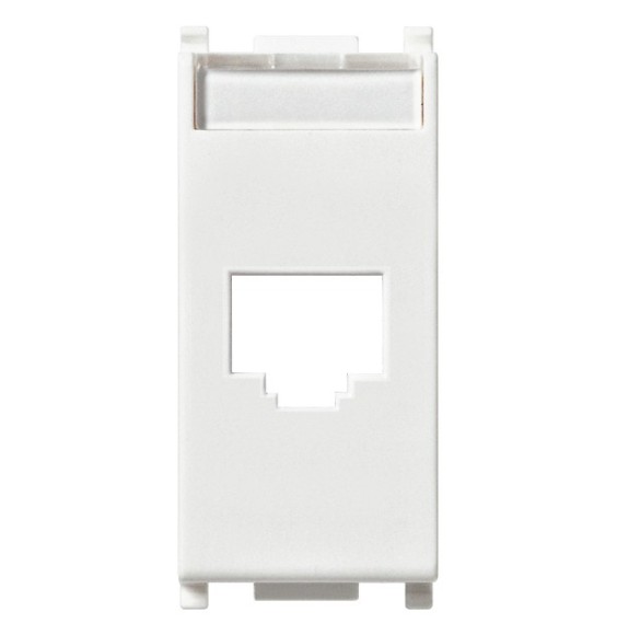 Adattatore RJ45 per prese di rete Vimar Plana bianco 14338.C