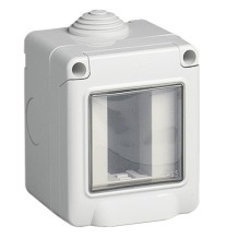 Scatola da parete Vimar IP55 1 modulo per Plana Arke' ed Eikon 14901