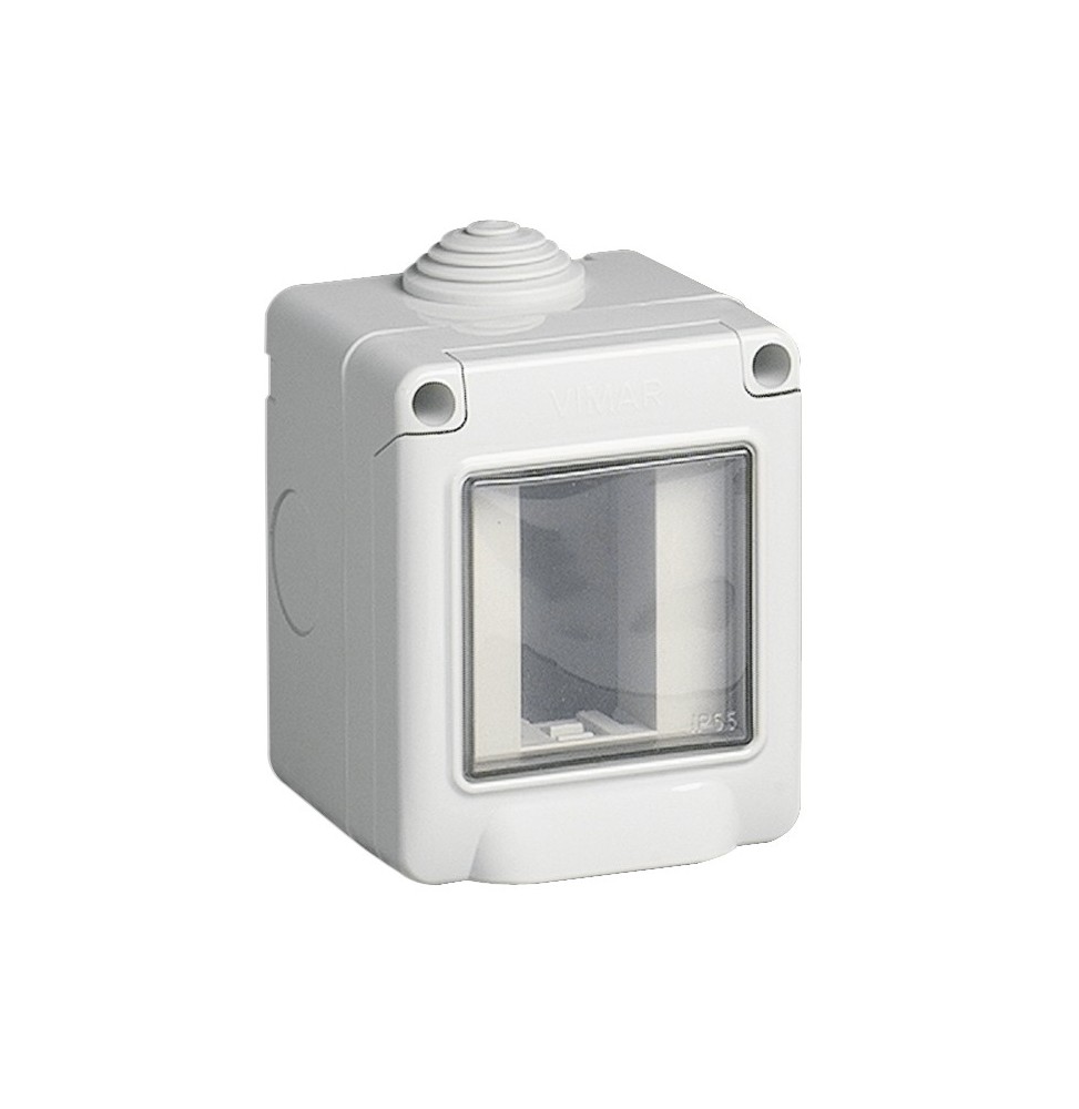 Scatola da parete Vimar IP55 1 modulo per Plana Arke' ed Eikon 14901
