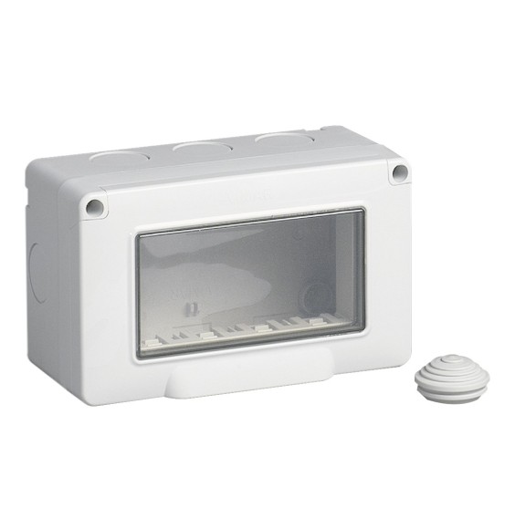 Scatola da parete Vimar IP55 4 moduli per Plana Arke' ed Eikon 14904