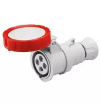 Presa volante CEE 3P+T IP67 32A diritta con cablaggio a vite Gewiss GW62041H