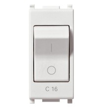 Interruttore magnetotermico Vimar Plana 1P+N C16 120-230V  bianco 14405.16