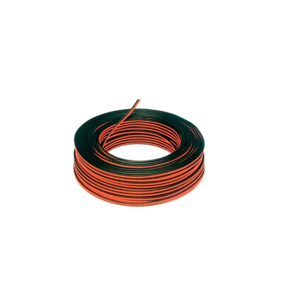 Cavo Piattina Rosso-Nera 2x1,5 mmq matassa 100mt