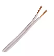 Cavo Piattina costa stretta Bianca 2x0,50 mmq al metro