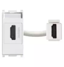 Presa standard HDMI  Vimar Plana aggancio Kystone bianco 14346