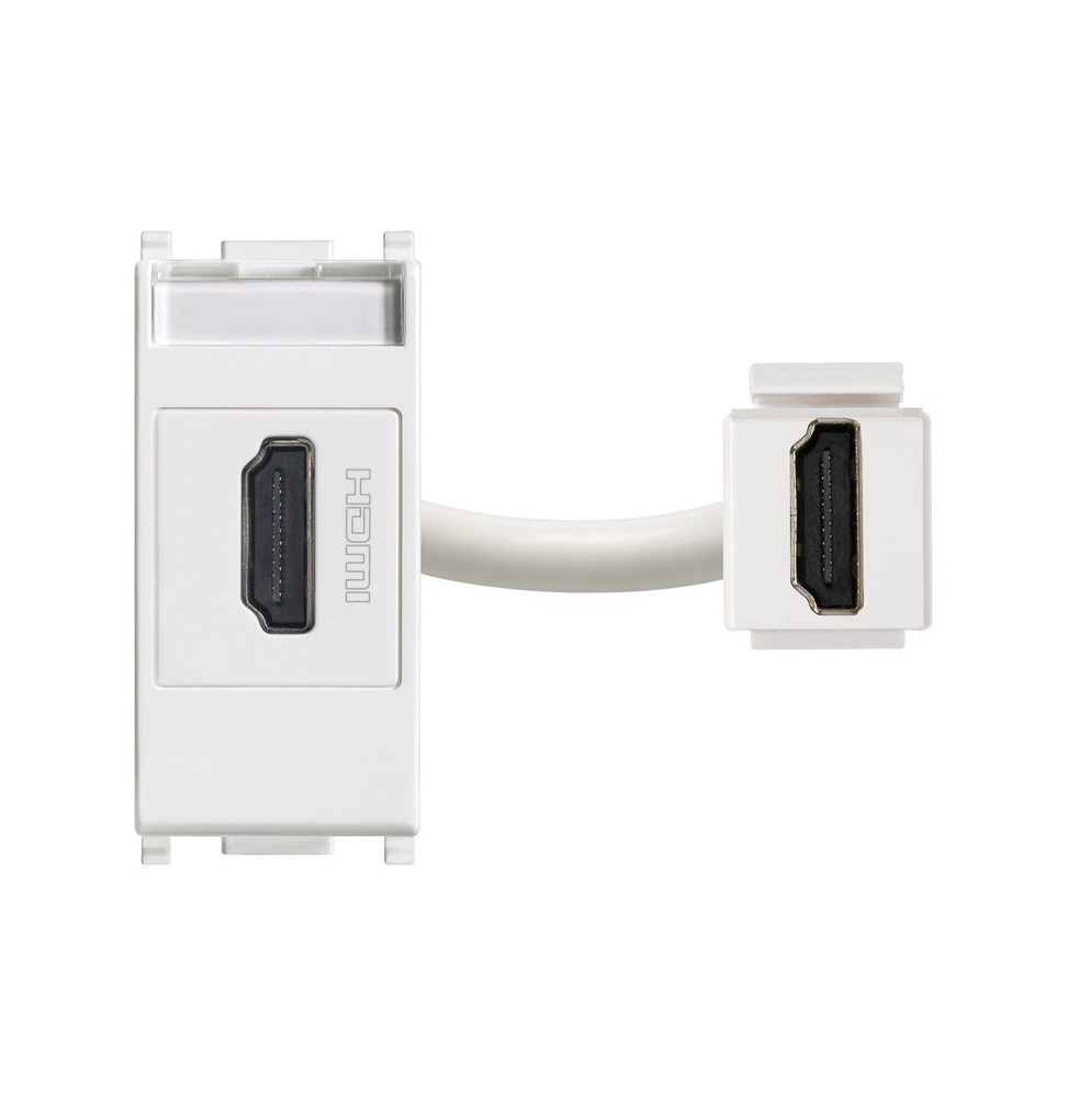 Presa standard HDMI  Vimar Plana aggancio Kystone bianco 14346