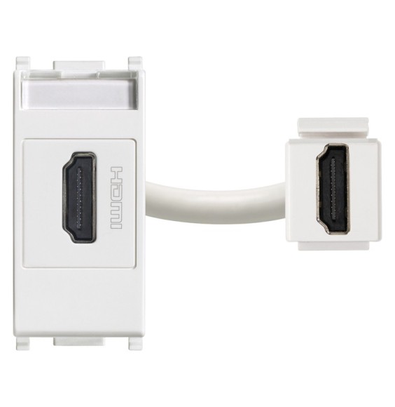 Presa standard HDMI  Vimar Plana aggancio Kystone bianco 14346
