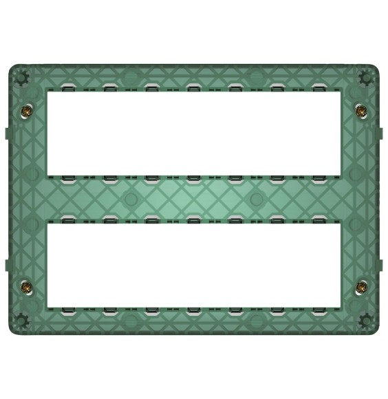 Supporto Vimar Plana 14 moduli (7+7) completo di vti 14620