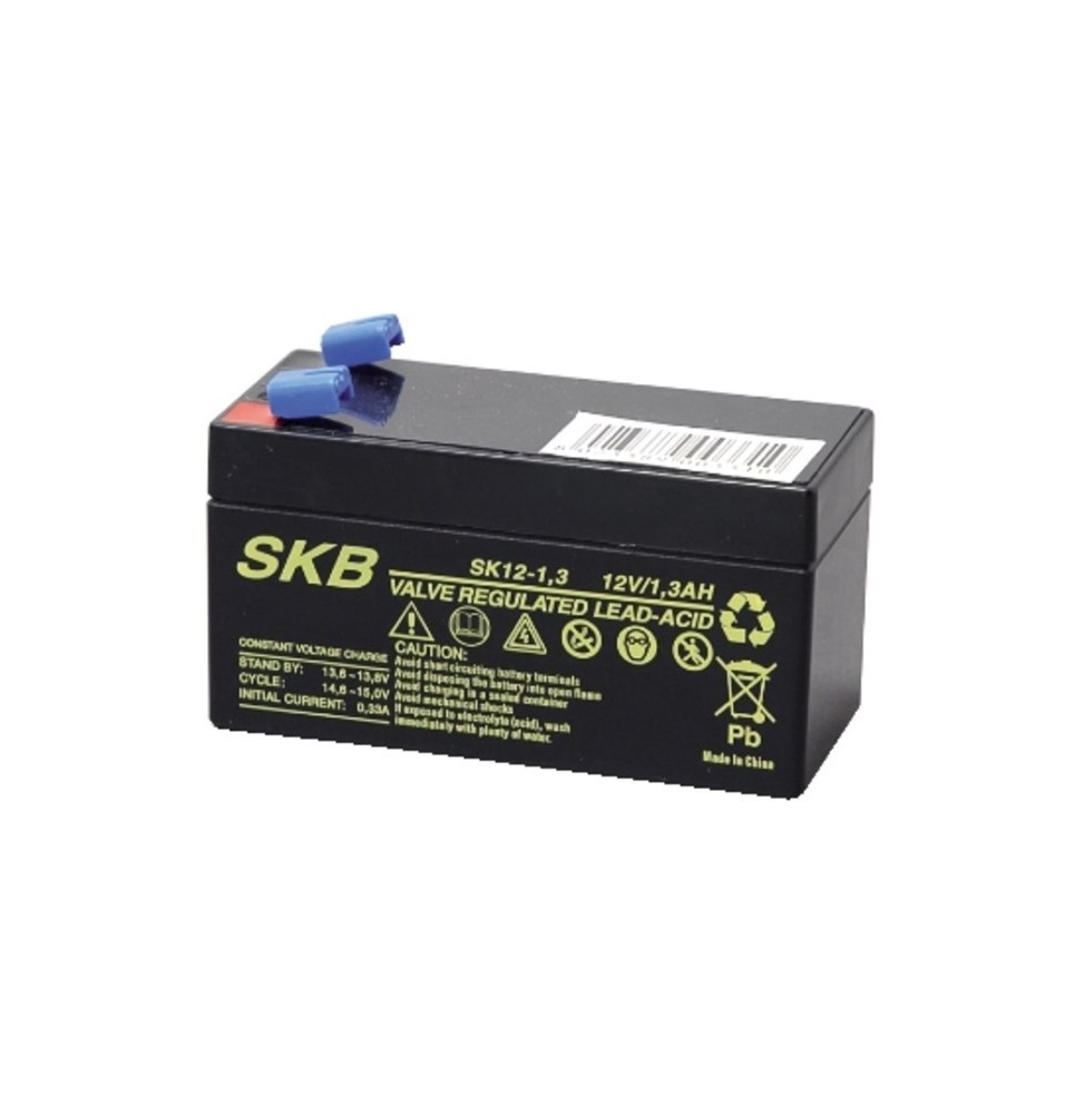 Batteria al piombo 12V 1,3AH con terminali Faston GBC