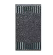 Interruttore unipolare 16A  Noir con tasto intercambiabile meccanismo soft AVE 45301