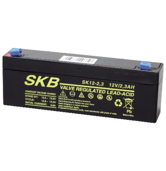 Batteria al piombo 12V 2,3AH con terminali Faston GBC