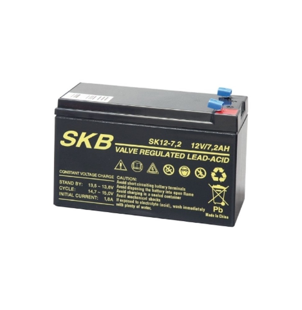Batteria al piombo 12V 7,2AH con terminali Faston GBC