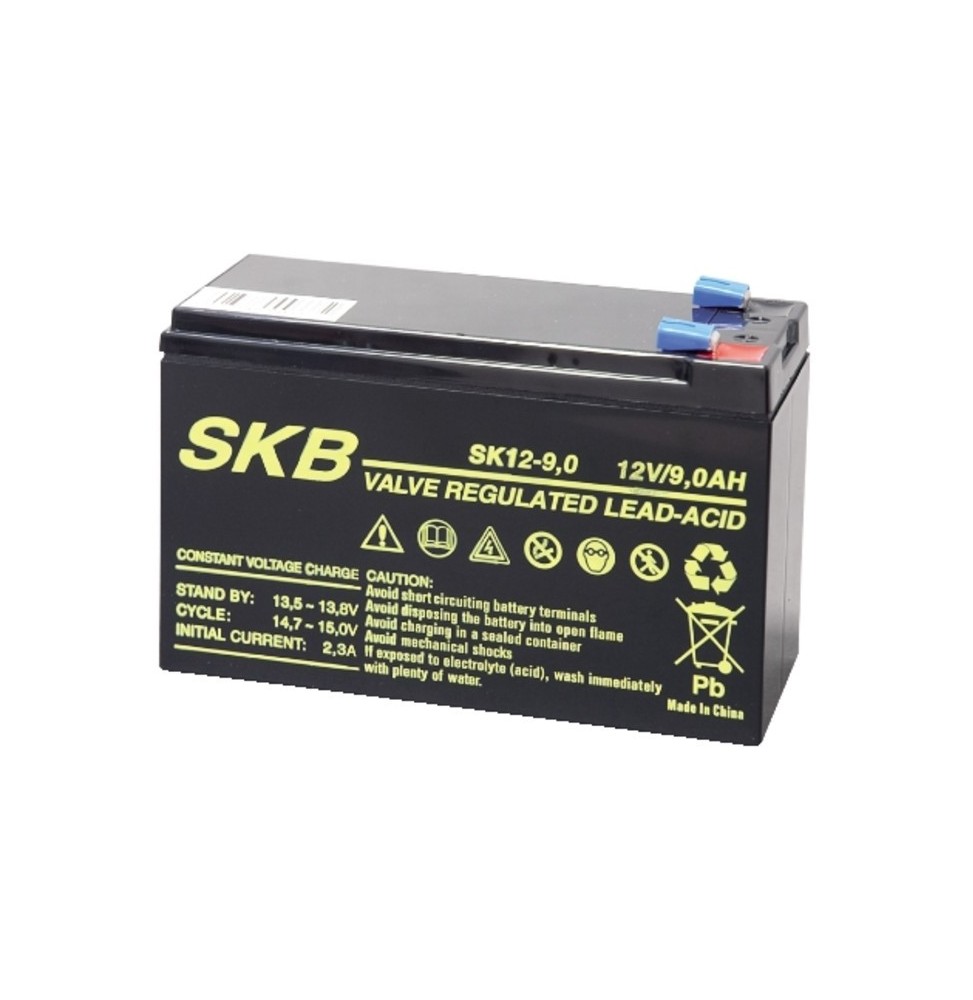 Batteria al piombo 12V 9AH con terminali Faston GBC