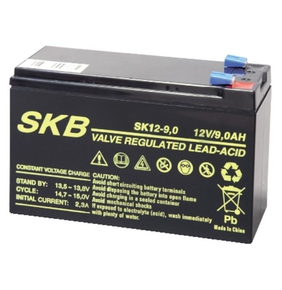 Batteria al piombo 12V 9AH con terminali Faston GBC