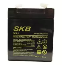 Batteria al piombo 4V 3AH con terminali Faston GBC