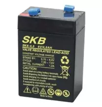 Batteria al piombo 6V 4,5AH verticale con terminali Faston GBC